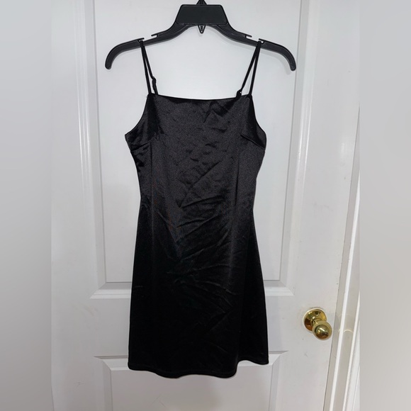 Altar'd State Black Slip Mini Dress Size Small - Picture 1 of 6